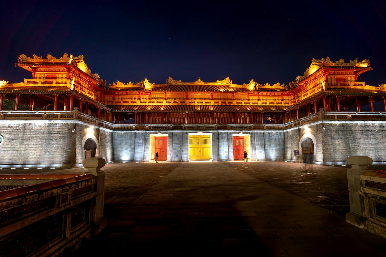 Temples and Monuments in Vietnam - Imperial City at Night