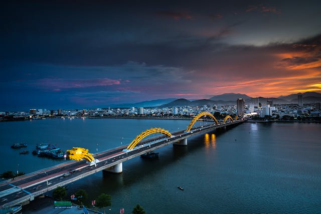 Dragon Bridge in Da Nang, Vietnam